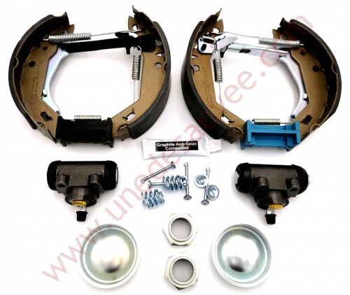 Complete rear drum - brake, kit
