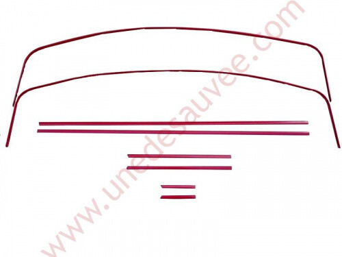 Red aluminum door molding - red,